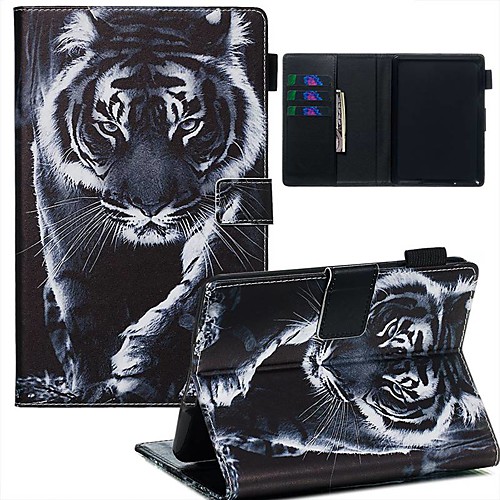 

Case For Amazon Kindle Paperwhite 2018 Wallet / Card Holder / Pattern Full Body Cases Animal PU Leather / TPU