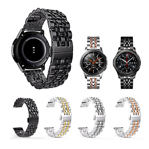 

For Samsung Galaxy watch 46mm /Gear S3/ Gear2 / Gear2 Neo / Live Stainless Steel Watch Band Strap Bracelet