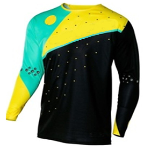 

Men's Long Sleeve Cycling Jersey Downhill Jersey Dirt Bike Jersey Winter Polyester Black Geometic Bike Jersey Motorcyle Clothing Top Mountain Bike MTB Road Bike Cycling Thermal Warm Windproof