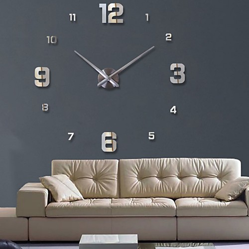 

Clock Watch Wall Clocks Horloge 3d Diy Acrylic Mirror Stickers Home Decoration Living Room Quartz Needle
