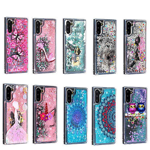 

Case For Samsung Galaxy Samsung Note 10 / Galaxy Note 10 Plus Shockproof / Glitter Shine Back Cover Scenery / Cartoon / Glitter Shine TPU