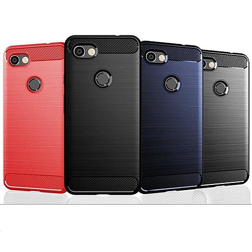 

Phone Case For Google Back Cover Pixel 2 Google Pixel 2 XL Google Pixel 3 Google Pixel 3 XL Google Pixel 3a XL Google Pixel 3a Shockproof Ultra-thin Lines / Waves Solid Color TPU Carbon Fiber