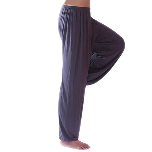 

Men's Women's High Waist Yoga Pants Harem Beam Foot Bloomers Breathable Quick Dry Solid Color Dark Grey White Black Modal Fitness Gym Workout Winter Sports Activewear Stretchy Loose