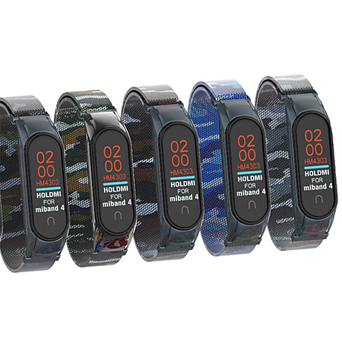 

High Quality Milan camouflage Strap For Xiaomi Mi Band 4/3 Wristband Metal Shell Colorful Straps