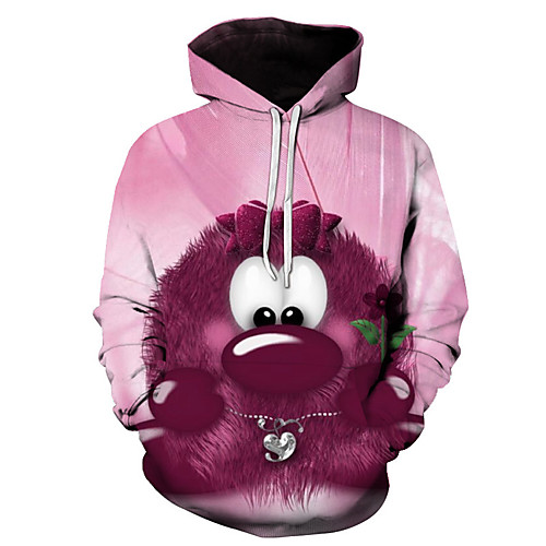 

Men's Hoodie 3D Hooded Daily Basic Hoodies Sweatshirts Blushing Pink