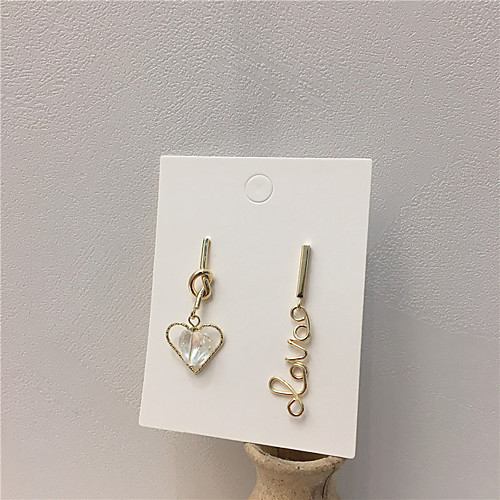 

Women's Earrings Geometrical Alphabet Shape Gold Plated S925 Sterling Silver Earrings Jewelry Gold For Gift Daily Festival 1 Pair