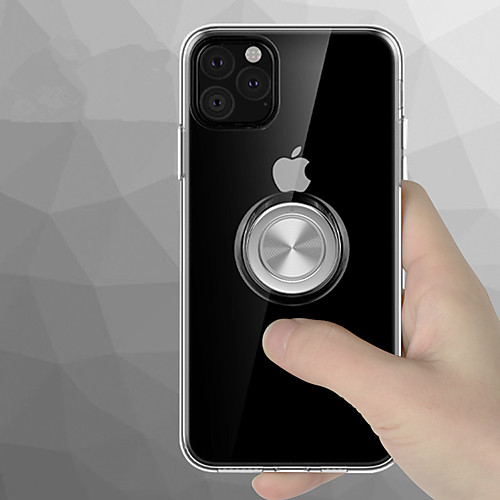 

360 Rotation Magnetic Ring Holder Phone Case For iphone 11 Pro / iphone 11 Pro Max / iphone 11 Transparent Silicone Soft TPU Case For iphone XS Max XR XS X 8 Plus 8 7 Plus 7 6 Plus 6 Back Cover Bumper