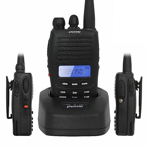 

PUXING PX-777 Walkie Talkie VHF 136-174 MHz 5W VOX CTCSS DCS FM Two Way Radio Maximum Range 1.5KM-3KM Capacity 1200mAh Net Weight 0.2KG