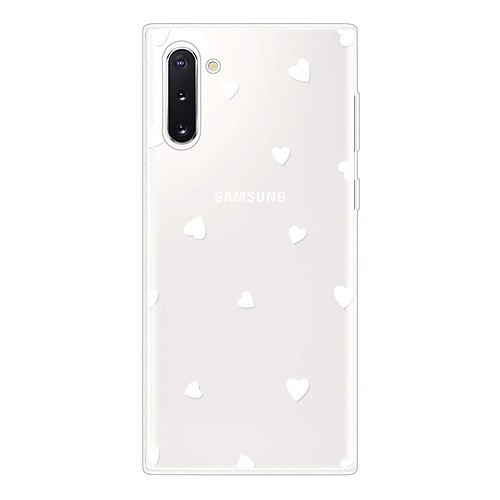 

Case For Samsung Galaxy Galaxy Note 10 / Galaxy Note 10 Plus Ultra-thin / Transparent / Pattern Back Cover Heart TPU