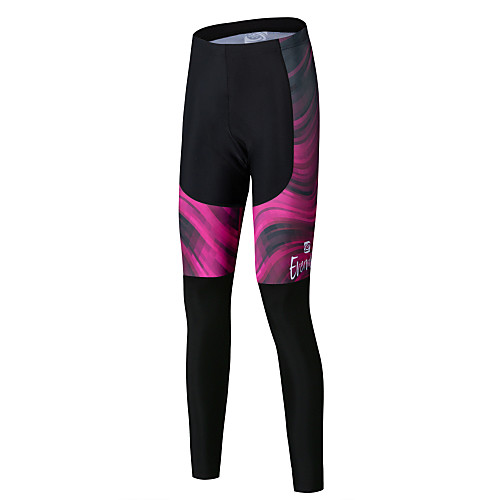 

EVERVOLVE Women's Cycling Tights Bike Bottoms Sweat-wicking Sports Fleece Lycra Winter Burgundy Mountain Bike MTB Road Bike Cycling Clothing Apparel Advanced Semi-Form Fit Bike Wear / Stretchy
