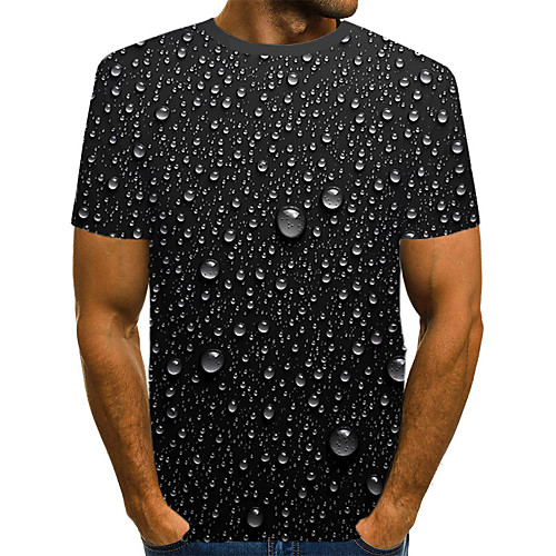 

Men's T shirt Shirt 3D Print Graphic Beer Print Short Sleeve Daily Tops Streetwear Exaggerated Round Neck Black / Summer / Beach