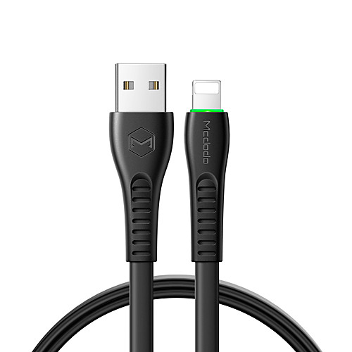 

MCDODO Flying Fish Series 2A Lightning Data Cable with LED Light 1.8m