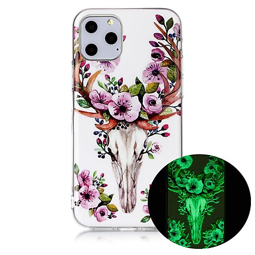 

Case For Apple iPhone 11 / iPhone 11 Pro / iPhone 11 Pro Max Glow in the Dark / Ultra-thin / Pattern Back Cover Animal TPU
