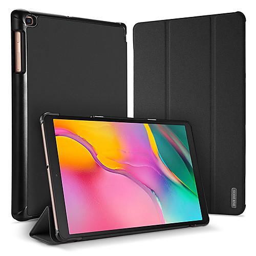 

Case For Samsung Tablets Samsung Tab A 10.1(2019)T510 / Galaxy Tab S6 Shockproof / with Stand Full Body Cases Solid Colored PU Leather / PC