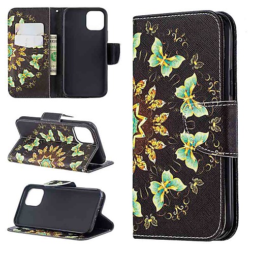 

Case For Apple iPhone 11 / iPhone 11 Pro / iPhone 11 Pro Max Wallet / Card Holder / Flip Full Body Cases Butterfly PU Leather