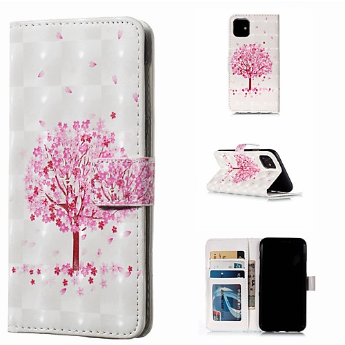 

Case For Apple iPhone 11 / iPhone 11 Pro / iPhone 11 Pro Max Wallet / Card Holder / Flip Full Body Cases Tree PU Leather