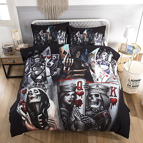 

Home Textiles 3D Bedding Set Duvet Cover with Pillowcase 2/3pcs Bedroom Duvet Cover Sets Bedding skull