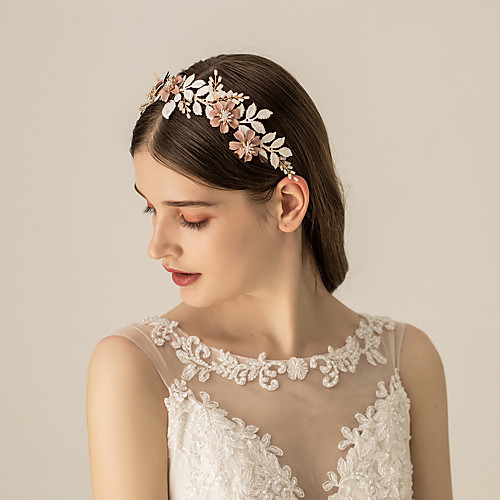 

Alloy Headbands / Headdress with Floral / Flower / Metal 1pc Wedding / Party / Evening Headpiece