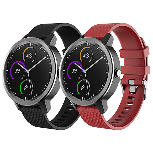 

Sport Silicone Watch Band Wrist Strap for Garmin Vivoactive 3 / Vivomove HR / Forerunner 645 / Forerunner 245 / 245M / Vivomove Bracelet Replaceable Wristband