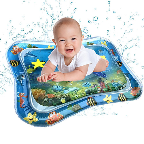 

Baby Tummy-Time Water Mat - Infant Water Play Mat Sensory Water Playmat Pad for 3 6 9 Months Newborn Toddler Boys Girls Kids Perfect Indoor Activity Centers Fun Game Gift