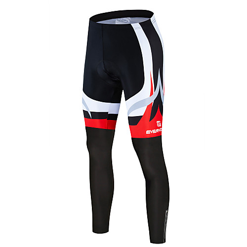 

Men's Cycling Tights Winter Fleece Bike Pants Bottoms Fleece Lining Quick Dry Anatomic Design Sports Black / White Mountain Bike MTB Road Bike Cycling Clothing Apparel Advanced Semi-Form Fit Bike Wear