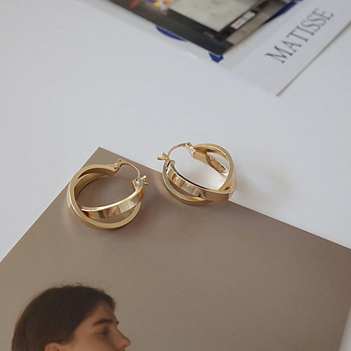 

Women's Earrings Classic Alphabet Shape Earrings Jewelry Gold / Silver For Gift Daily Festival 1 Pair