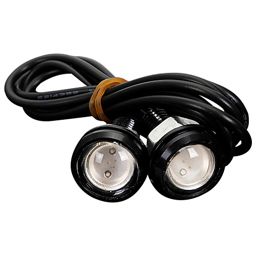 

2pcs DC12V 3W COB LED Car Eagle Eyes Daytime Running Lights Backup Lamp Bulb