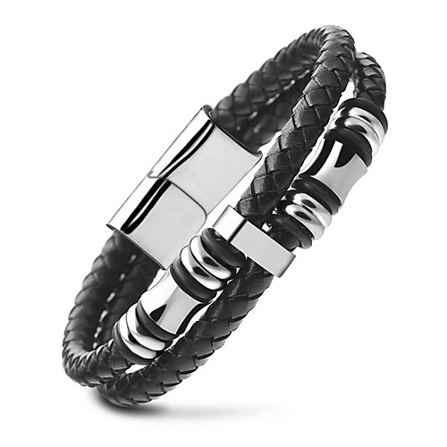 

Men's Chain Bracelet Vintage Style Vertical / Gold bar Punk Stainless Steel Bracelet Jewelry Gold / Silver For Daily