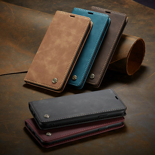 

CaseMe Case For Apple iPhone 11 / iPhone 11 Pro / iPhone 11 Pro Max Retro PU Leather Wallet Flip Phone Case with Card Holder Shockproof Phone Cover