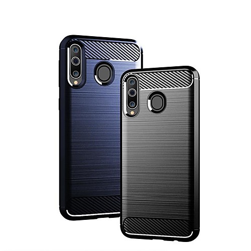 

Case For Samsung Galaxy J8 (2018) / J7 (2018) / J4 (2018) Shockproof / Ultra-thin Back Cover Solid Colored / Lines / Waves TPU / Carbon Fiber