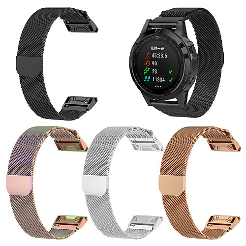 

Smart Watch Band for Garmin 1 pcs Milanese Loop Stainless Steel Replacement Wrist Strap for Fenix 5s Fenix 5S Plus Fenix6s Fenix6s Pro