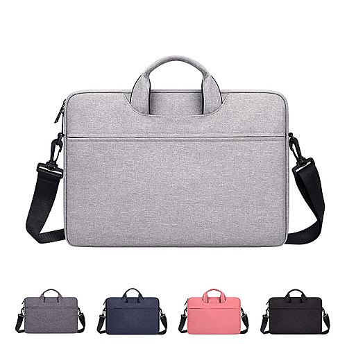 

13.3 Inch Laptop / 14 Inch Laptop / 15.6 Inch Laptop Shoulder Messenger Bag / Briefcase Handbags Canvas Solid Color Unisex Water Proof Shock Proof
