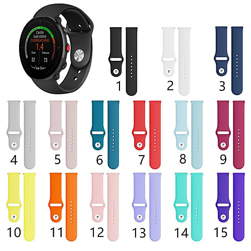 

Silicone Smart Watch Band 22mm Wristband Straps For Polar Vantage M