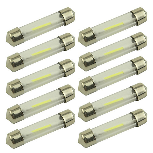 

10pcs LED Festoon Dome 31mm 36mm 39mm 41mm c5w 212-2 6418 White Warm White Blue Reading License Plate Lamp led Light Bulb 12V