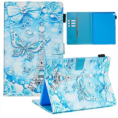 

Case For Huawei MediaPad M3 Lite 10/MediaPad M5 10(Pro) Wallet / Card Holder / Flip Full Body Cases Butterfly PU Leather / TPU For Huawei MediaPad M5 10