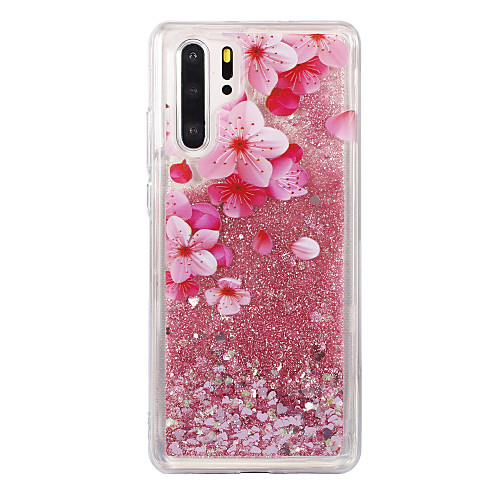 

Case For Huawei Huawei Honor 10 / Honor 10 Lite / Honor V20 Flowing Liquid / Pattern / Glitter Shine Back Cover Flower TPU
