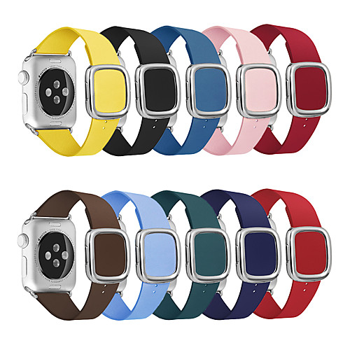

Leather Loop Strap For apple watch band 44/42mm modern style Bracelet wrist band accessories For iWatch series 5/4/3/2/1 40/38mm
