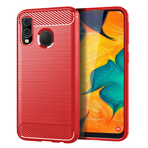 

Case For Samsung Galaxy Samsung Galaxy A40(2019) Shockproof / Ultra-thin / Frosted Back Cover Lines / Waves TPU