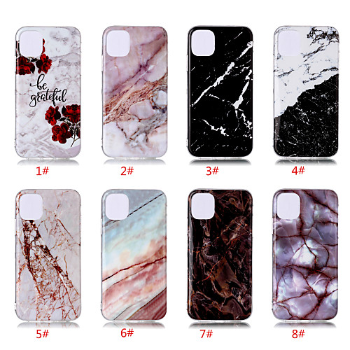 

Case For Apple iPhone 11 / iPhone 11 Pro / iPhone 11 Pro Max Pattern Back Cover Marble TPU