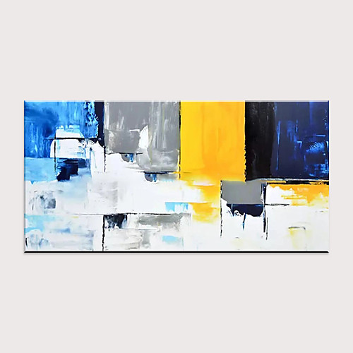 

Oil Painting Hand Painted Horizontal Abstract Modern Rolled Canvas (No Frame)