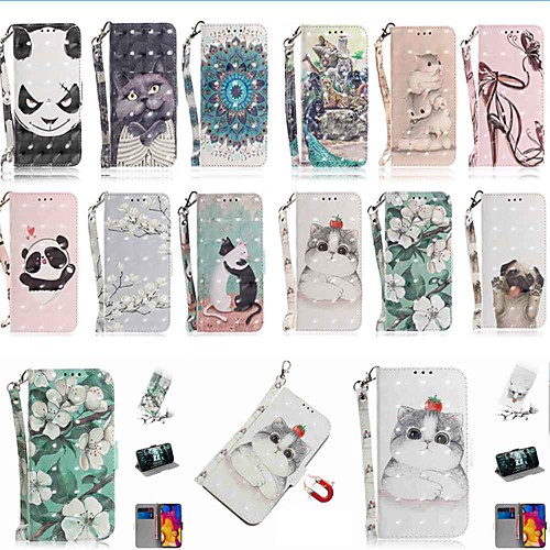 

Case For Apple iPhone 11 / iPhone 11 Pro / iPhone 11 Pro Max Wallet / Card Holder / with Stand Full Body Cases Cat PU Leather / TPU for iPhone X / XS / XR / Xs Max / 8 / 8 Plus / 6s / 6s Plus