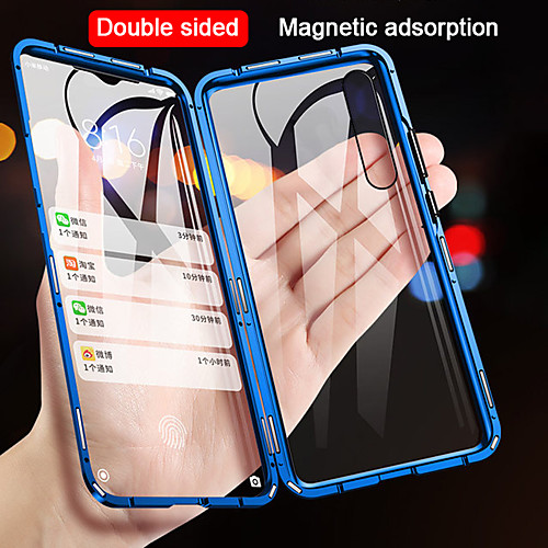 

Magnetic Case For Xiaomi Mi 11 / Mi 9 / Xiaomi Mi 9 SE / Xiaomi Mi 9T Flip / Magnetic Double Sided Full Body Cases Solid Colored Tempered Glass / Metal Magnetic Case for Redmi K20 Pro CC9e CC9 Xiaomi