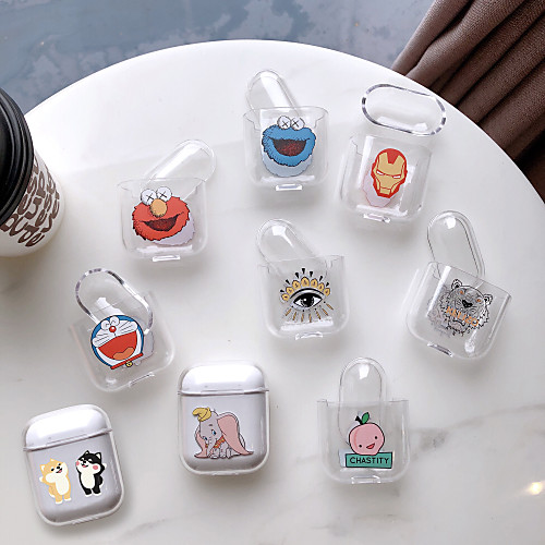 

Case For AirPods Cute / Shockproof / Transparent Headphone Case Hard