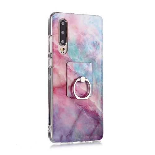 

Case For Huawei Huawei P30 / Huawei P30 Pro / Huawei P30 Lite Ring Holder / Ultra-thin / Pattern Back Cover Marble TPU