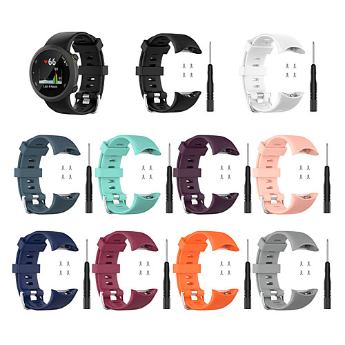 

Watch Band For Garmin forerunner 45 / forerunner 45S Garmin Sport Band / Classic Buckle / Modern Buckle Silicone Wrist Strap