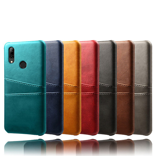 

Case For Huawei Huawei P20 Pro / Huawei P8 Lite / Mate 10 pro Card Holder / Shockproof Back Cover Solid Colored PU Leather / PC
