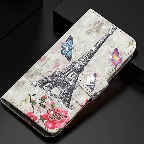 

Case For Samsung Galaxy A5(2018) / Galaxy A7(2018) / A3(2017) Wallet / Card Holder / with Stand Full Body Cases Eiffel Tower PU Leather