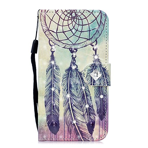 

Case For Samsung Galaxy S9 / S9 Plus / S8 Plus Wallet / Card Holder / with Stand Full Body Cases Feathers PU Leather
