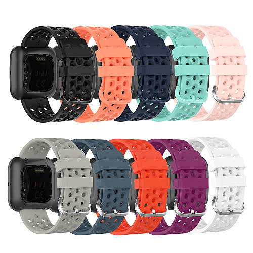 

Watch Band for Fitbit Versa / Fitbit Versa Lite / Fitbit Versa 2 Fitbit Classic Buckle Silicone Wrist Strap