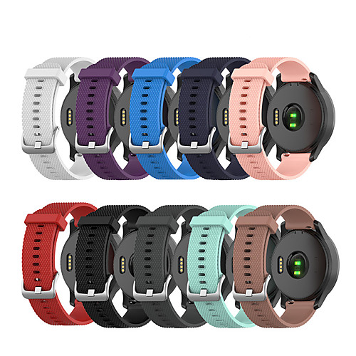 

Watch Band for Vivoactive 3 / Garmin vivoactive4S / Garmin Vivoactive 4 Samsung Galaxy / Huawei / Garmin Sport Band / Classic Buckle Silicone Wrist Strap